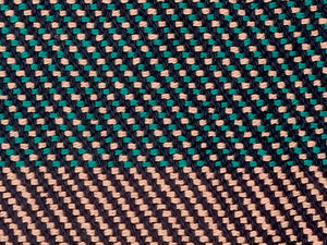 Eclipse Tea Towel • Coral Green Twill Dot