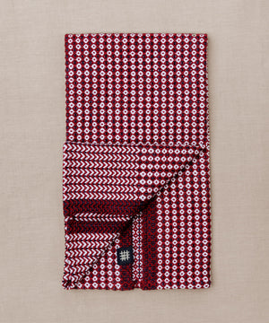 red blue and white handwoven towel 